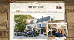 Desktop Screenshot of marshfieldhillsgeneralstore.com